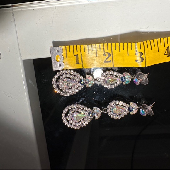 Long Pageant/Prom Ear Rings - Picture 3 of 5